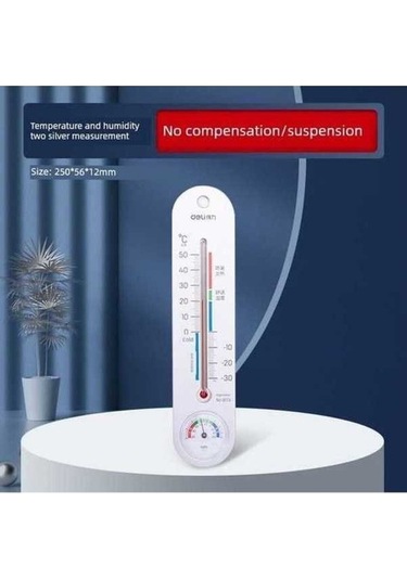 Trendooze Gümüş Askılı İç Ortam Termometre-higrometre 9013 - Özel Hediye İçin
