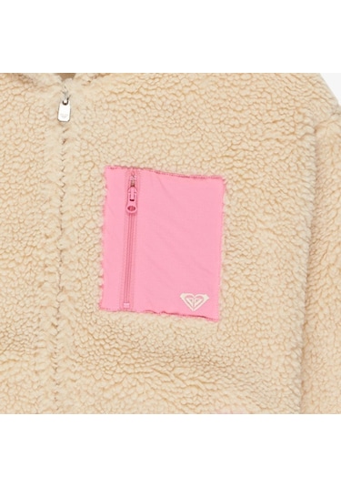 Roxy Roxy Perfect Cloud Kız Çocuk Bej Ceket 6795 Ekru