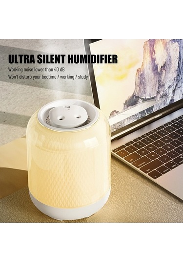 Dancemonkey 3 Nozullu 4 Sis Modlu Sessiz Nemlendirici - Usb Şarjlı Otomatik Kapanan Beyaz