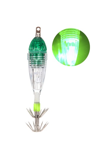 Neevoyu Yeşil Renkli 360 Aydınlatma Özelliği Olta İğneli Denizaltı Kalem Balık Lamba İğnesi - Dayanıklı Pe Plastik
