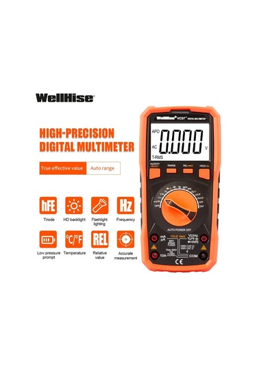 Wellhise Vc97+ Multimetre Ölçü Aleti Avometre True Rms