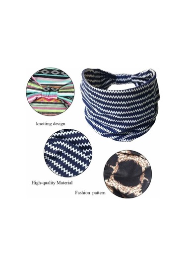 Ca Ic Kafa Bandı Leopar Saç Bandı Düğümlü Türban Kafa Bandı Esnek Büküm Saç Bandı Kadınlar Ve Kızlar İçin Çizgili Kumaş Kafa Bandı Çok Renkli