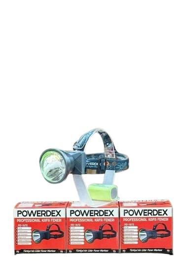 Powerdex Pd-1672 Professional Kafa Feneri Siyah