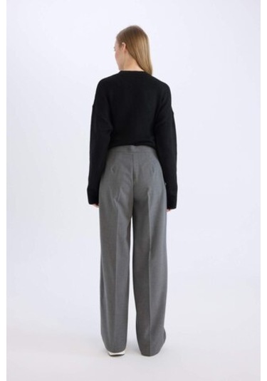 DeFacto Standart Boy Kumaş Pantolon Wide Leg Geniş Bol Paça Basic Düz Yüksek Bel C6402AX25SPAR61 DeFacto Standart Boy Kumaş Pantolon Wide Leg Geniş Bol Paça Basic Düz Yüksek Bel C6402AX25SPAR61