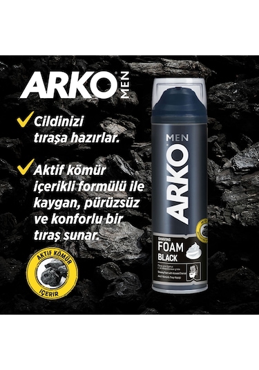 Arko Men Black Tıraş Köpüğü 200 ML