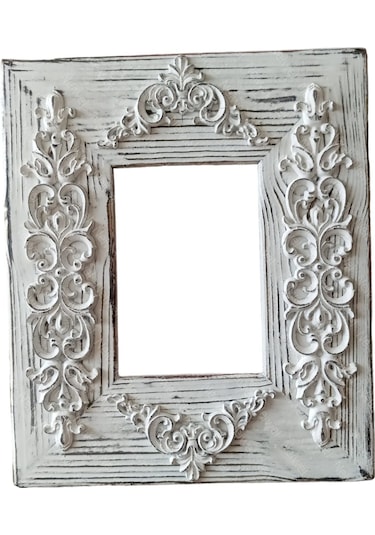 Neiwel Vintage Datca C Resim Ve Ayna Çerçevesi Beyaz