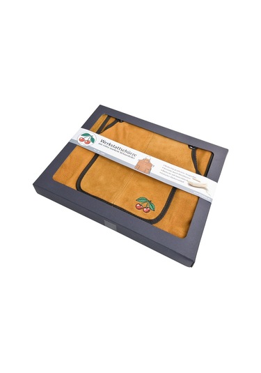 Kirschen Two Cherries Ahşap Oyma Marangoz Önlüğü Deri Önlük