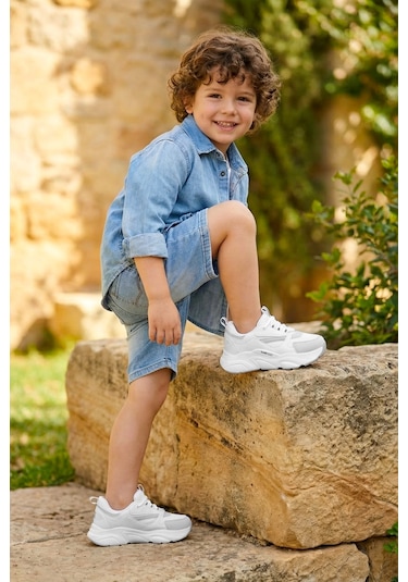 Dark Seer Kids Ds E 1838 Sneaker 2025 Çocuk Beyaz