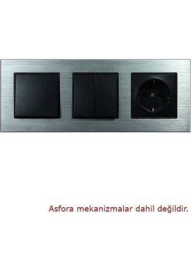 Asfir Schneider Asfora Serisi Alüminyum Gümüş Üçlü Çerçeve Alg203-71 Modeli