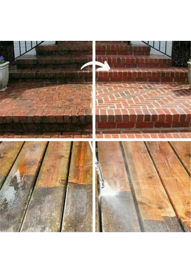 Araba Yıkama Bakım Yüksek Basınçlı Güç Su Tabancası Yıkama Su Jeti Bahçe Hortumu Değnek Meme Püskürtücü Sprey Temizleme Aracı