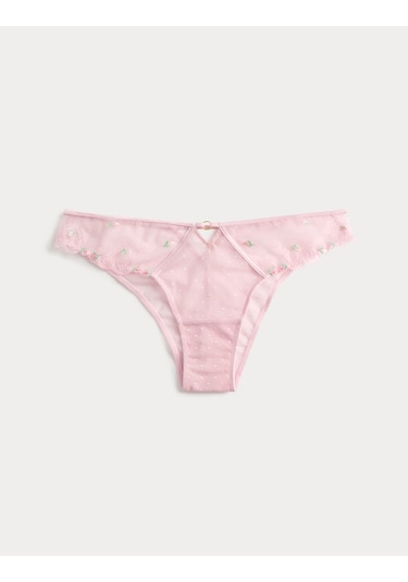 Marks & Spencer İşlemeli Miami Külot Pembe