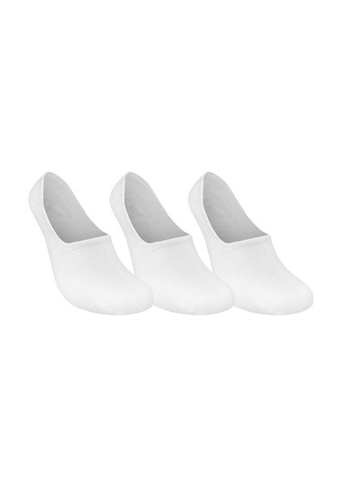 Skadi Mons Invisible 3 Pack Unisex Beyaz Çorap 1605030223-100 Beyaz