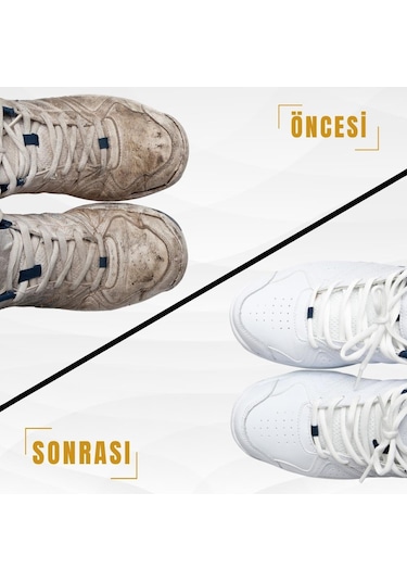 Black Deer Ayakkabı - Deri ve Kumaş Boyası Sneaker Beyaz Ayakkabı Temizleyici 75 ML