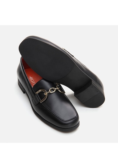 Hotiç Hakiki Deri Siyah Kadın Loafer 01ayh291750a100 Siyah