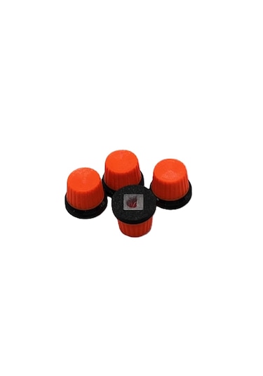 Mottopi 4 Adet Neon Knop Seti,dj Kapak, Midi Düğme-turuncu