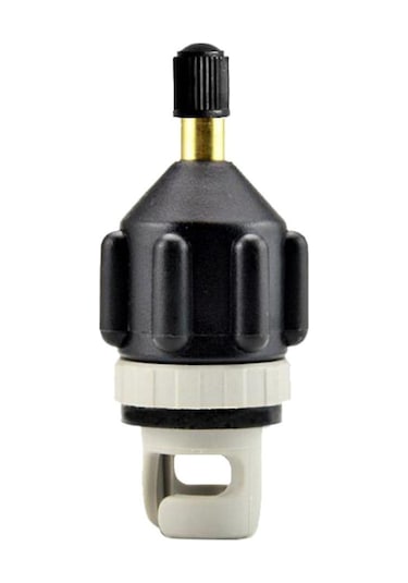 Şişme Bot Pompası Adaptörü Hava Pompası Dönüştürücü Hava Valfi Eklentisi Siyah 7.8x3.4CM
