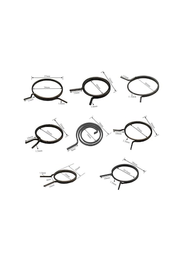 Kapı Kolu Yedek Yaylar 5pcs Siyah Dayanıklı Fmtb-msnh-e