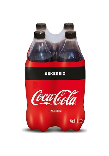 Coca Cola Şekersiz 4 x 1 L