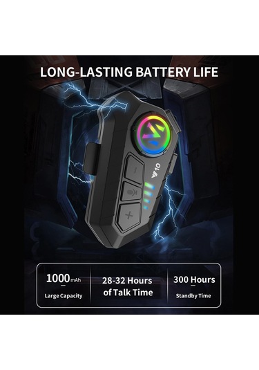 Motosiklet Kaskı İçin Bluetooth Kulaklık, Kablosuz Suya Dayanıklı Eller Serbest Çözüm