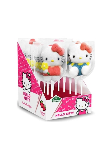 Relkon Lisanslı Hello Kitty Marshmallow Lolipop 12 x 45 G