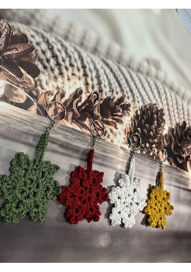 4 Lü Örgü Kartanesi Anahtarlık
