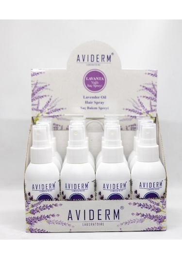 Aviderm Bit Kovucu Lavanta Yağlı Saç Spereyi 100 Ml 12 Li Stand