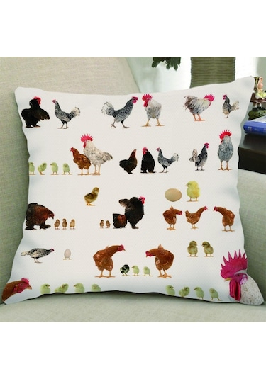 Suntek Kadife Keten Yastık Kılıfı Minder 14-numara-50x50cm