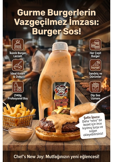 Chefs New Joy Burger Sos Burger Sauce 2140 G