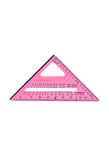 Suntek Tadilat Projeleri Için Marangozluk Üçgen Cetveli Pembe