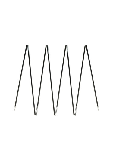 Homyl Fiberglas Çadır Direkleri Yedek Siyah Kamp 3,4-m-2-kişi Siyah