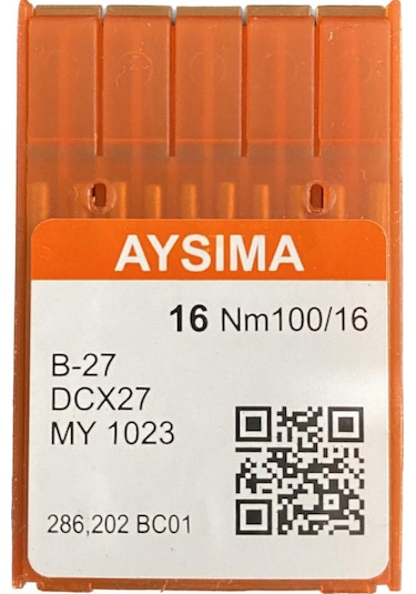 Aysıma Sanayi Tip Overlok Makinası İğnesi Dcx27 Nm100/16