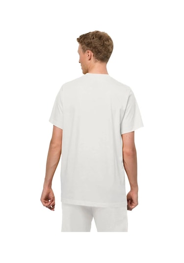 Jack Wolfskin Essentıal T M Beyaz Erkek Kısa Kol T-shirt 000000000102232928 Beyaz
