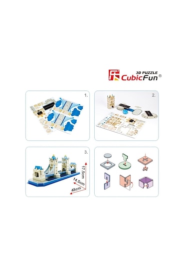 C238H Cubic Fun Tower Bridge Ingiltere 3 Boyutlu  Puzzle