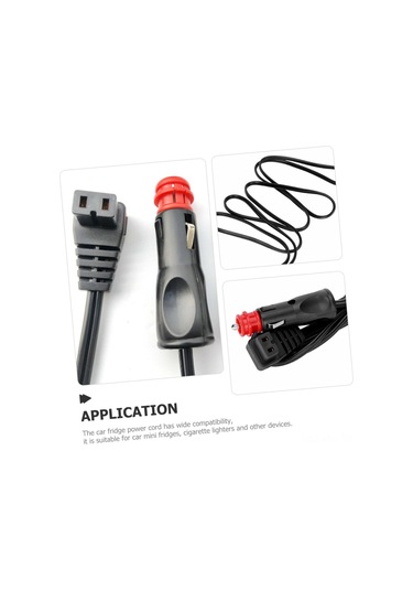 Moveevo Araç Mini Buzdolabı Ve Çakmaçlı Cihazlar İçin Elektrik Adaptörü - Uzun Kablolu, Kolay Kurulumlu Güç Kaynağı