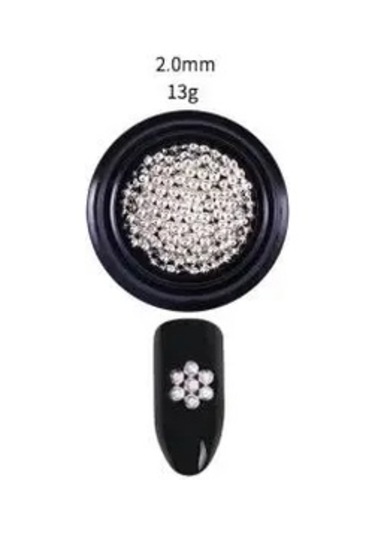 Mini Çelik Bilyalı Nail Art Altın Ve Gümüş Mikro Boncuk 3d Havyar Dekorasyon Manikür 0.8mm 1mm 2mm Bordo