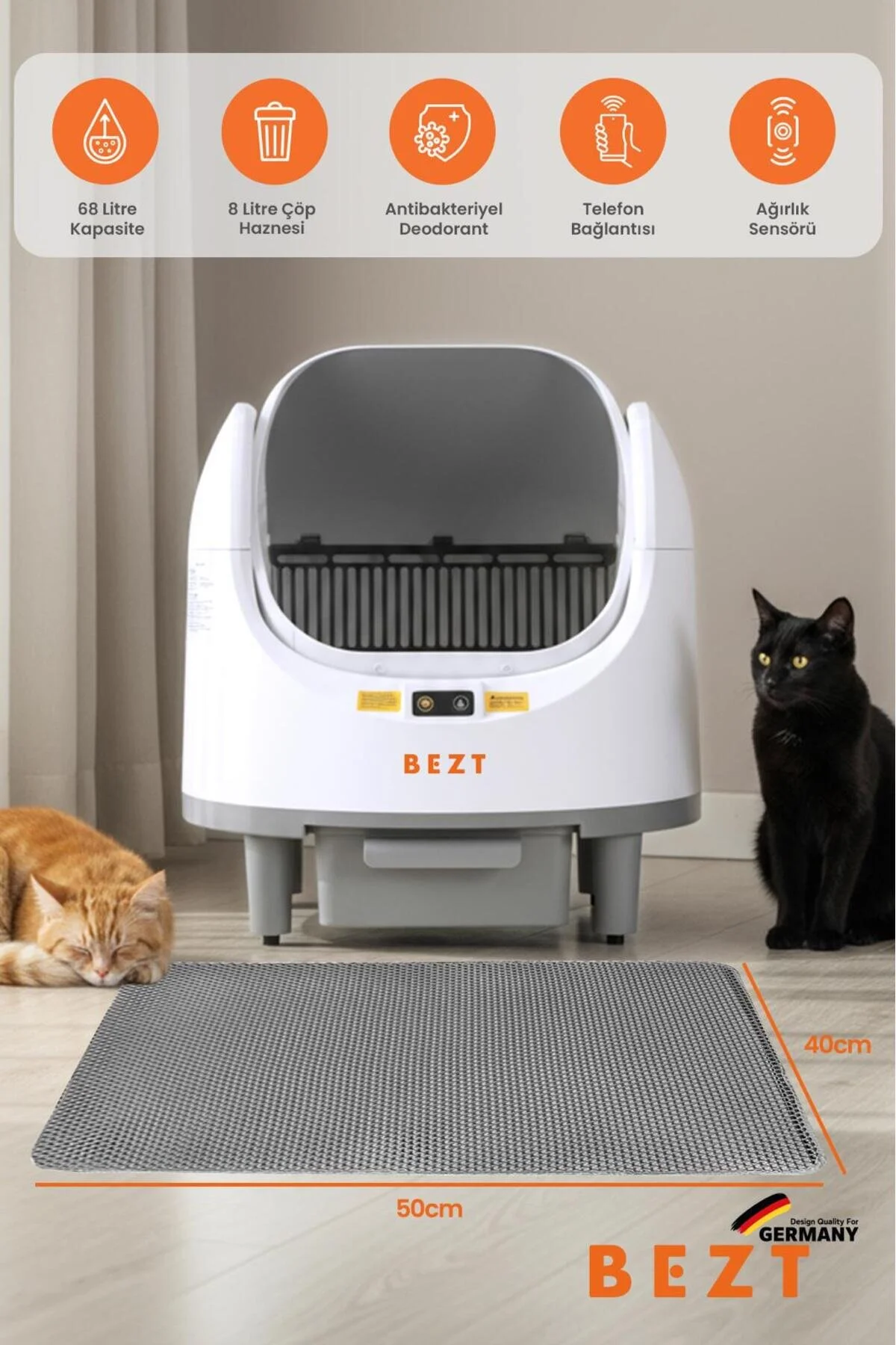 Bezt Pure Cat Otomatik Akıllı Kedi Tuvaleti