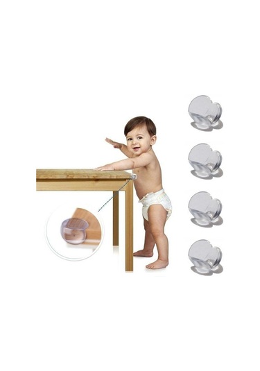 Bebek Çocuk Yumuşak Ve Esnek Dairesel Şeffaf Yapışkanlı Güvenlik