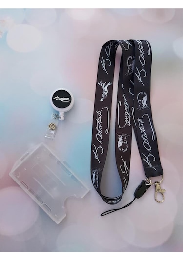 Atatürk İmza Kart Askısı Ve Atatürk İmza Silikon Yoyo Yaka Kartlığı Yatay Dikey Kart Koruyucu