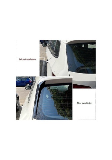 Novahub Skoda Kodiaq Abs Plastik Arka Cam Spoiler - Kolay Montaj, Şık Tasarım, Zarif Parlak Siyah Renk