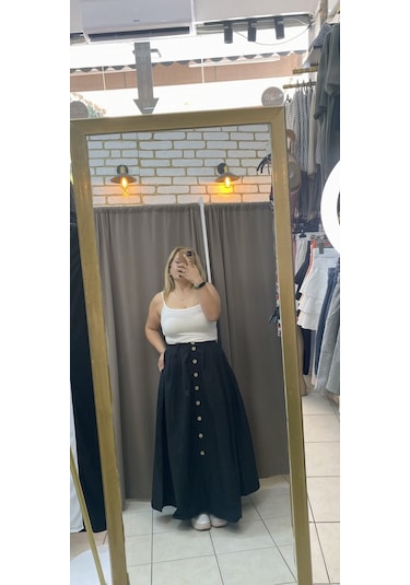 Tuba Toptaş Pamuklu Askılı Bluz Beyaz