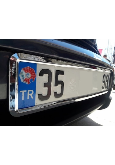 Yeni Nesil Krom Plakalık 2 Adet Krom Plaka Altlığı 299684613