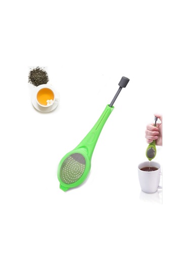 Sones Çay Süzgeci Tekrar Kullanılabilir Çay Demleyici Dahili Piston Taşınabilir Gıda Sınıfı Plastik Çay Ve Kahve Süzgeci