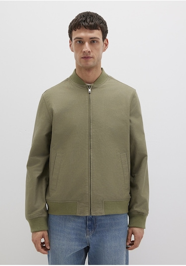 Mavi - Yeşil Bomber Ceket 0110582-71559 Yeşil