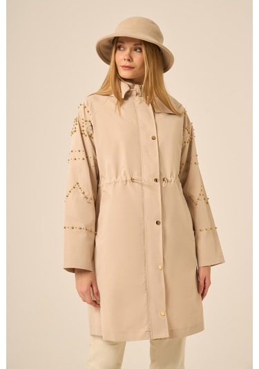 Ftz Women Kadın Trenç Kaban Beige 31217 Beige