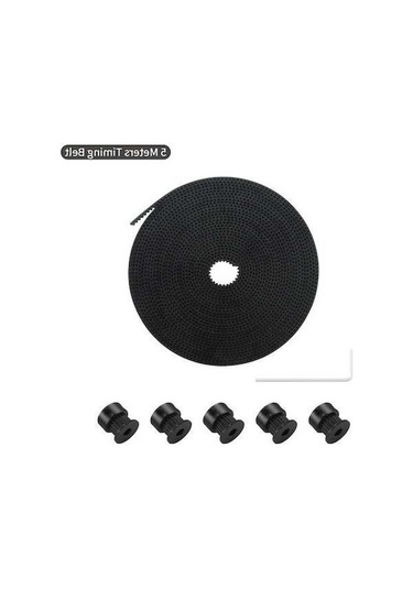 Zyzqstore Gt2 Triger Kayışı 5m 6mm Siyah, 5 Adet Paket