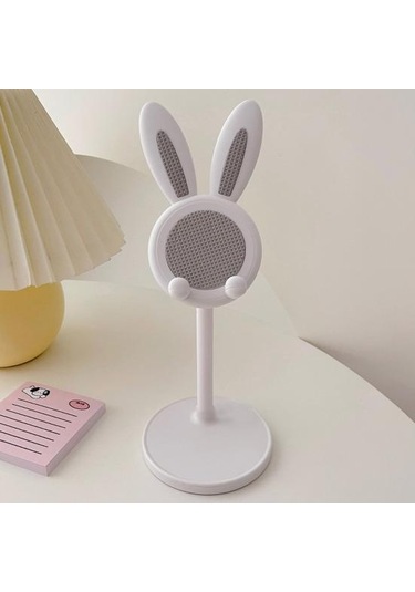 Masaüstü Telefon Tutucu Ped Sünger Ayarlanabilir Yükseklik Çok İşlevli Yerden Tasarruf Sağlayan Kompakt Telefon Tutucu Pembe