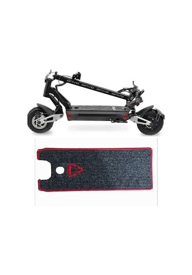 Elektrikli Scooter Aksesuar Koruyucu Paspas Onvo Rx-4 Rx4 Rx-4 Uyumlu Kırmızı Kurt Nakış Armalı