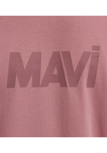 Mavi M0612896-70948 Mavi Logo Baskılı Tişört Erkek T-shirt Pembe