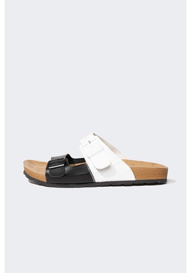 DeFacto Erkek Düz Taban Çift Bantlı Suni Deri Terlik C3754AX24HSKR1