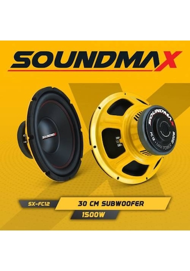 Soundmax Sx-fc12 Subwoofer Bas 30 Cm 1500w 400rms